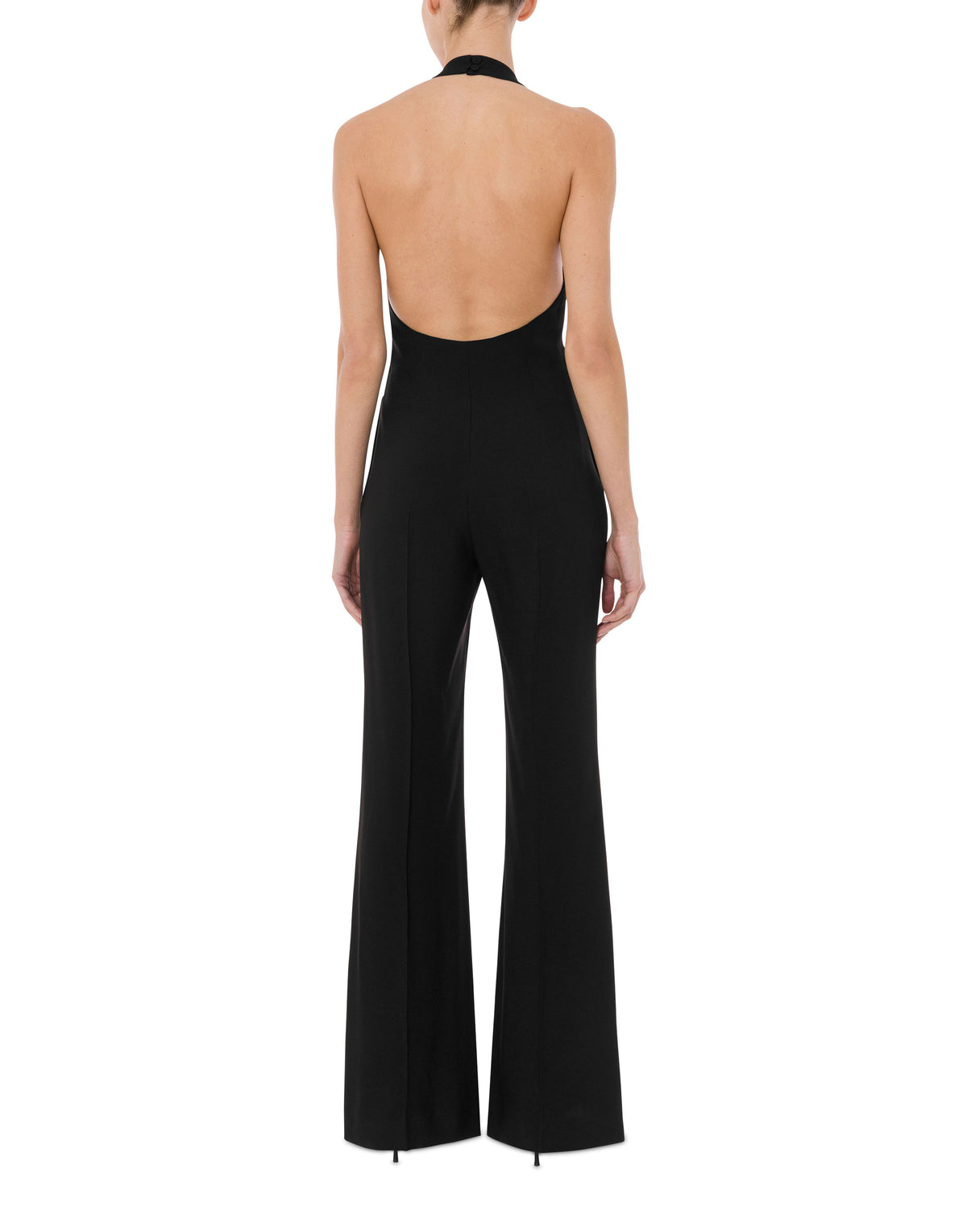 Chain & Heart enver satin jumpsuit - Black