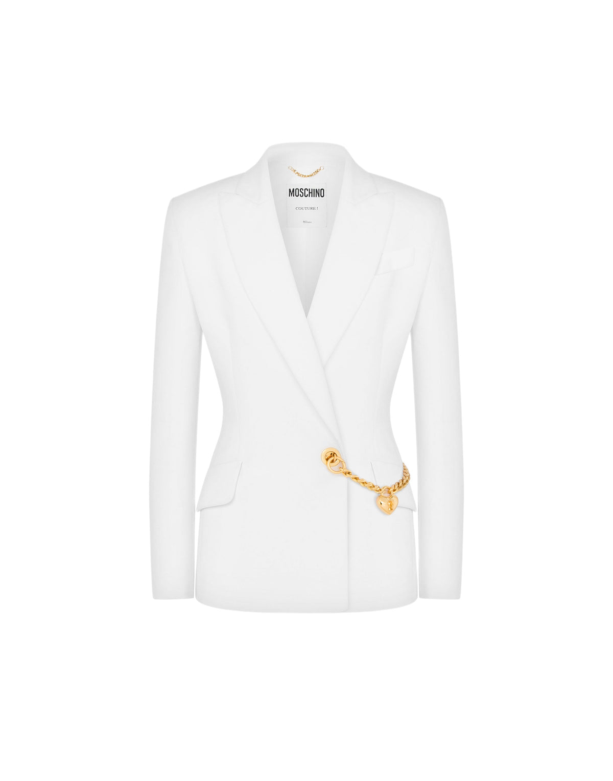 Veste en crêpe stretch - White