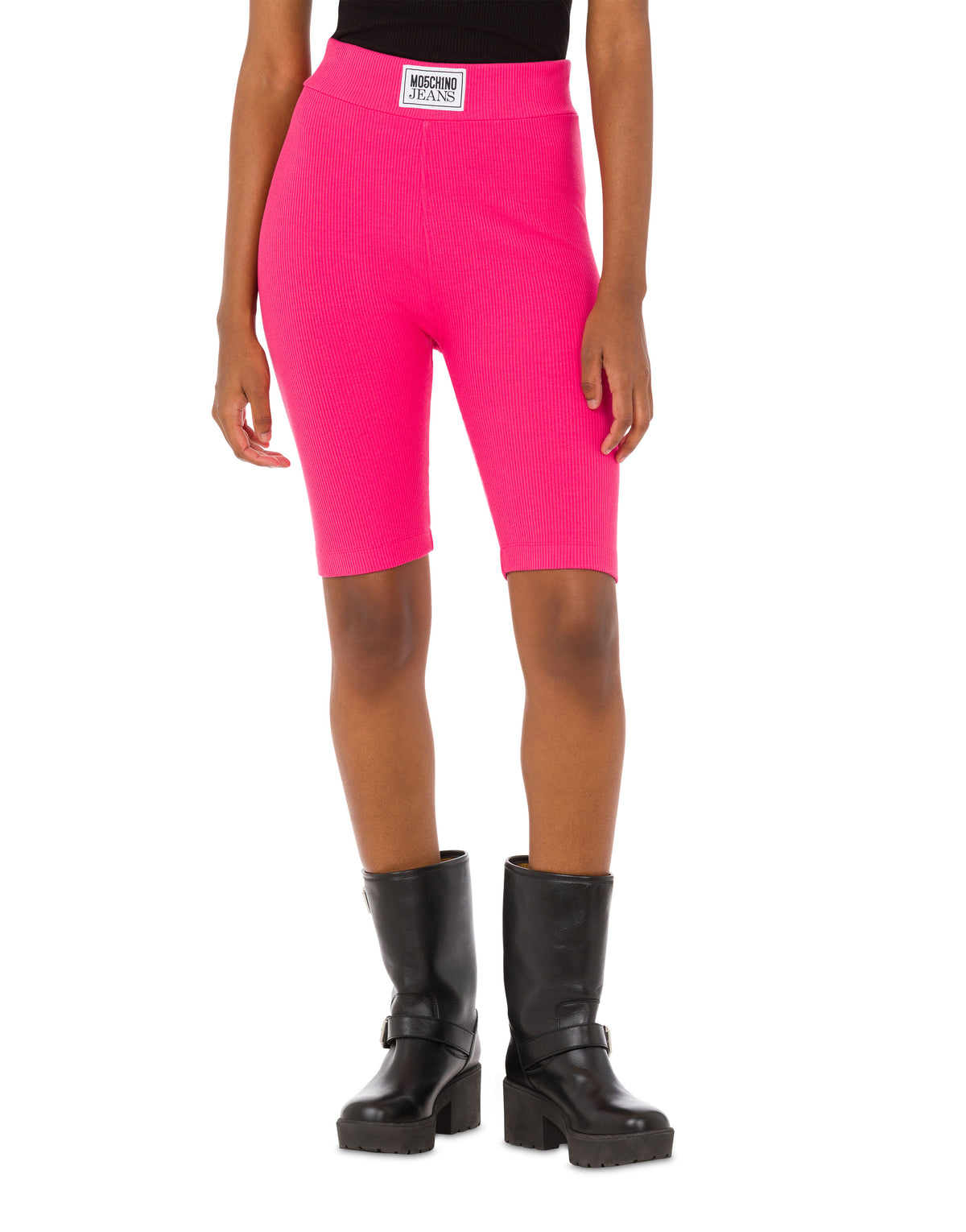 Short de vélo en coton côtelé - Pink