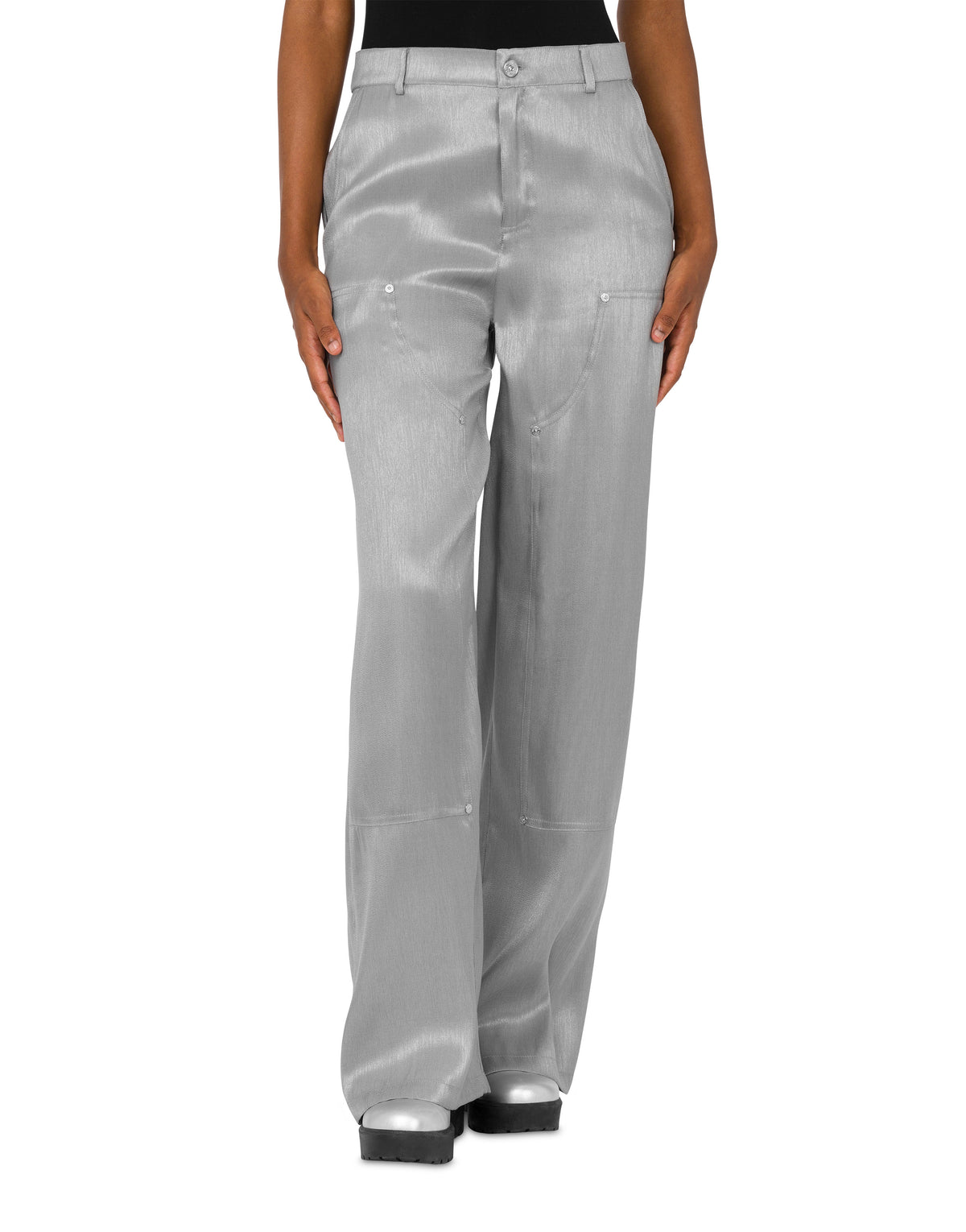 Pantalon Palazzo fluide - Silver