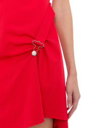 Cady dress with straps - Red