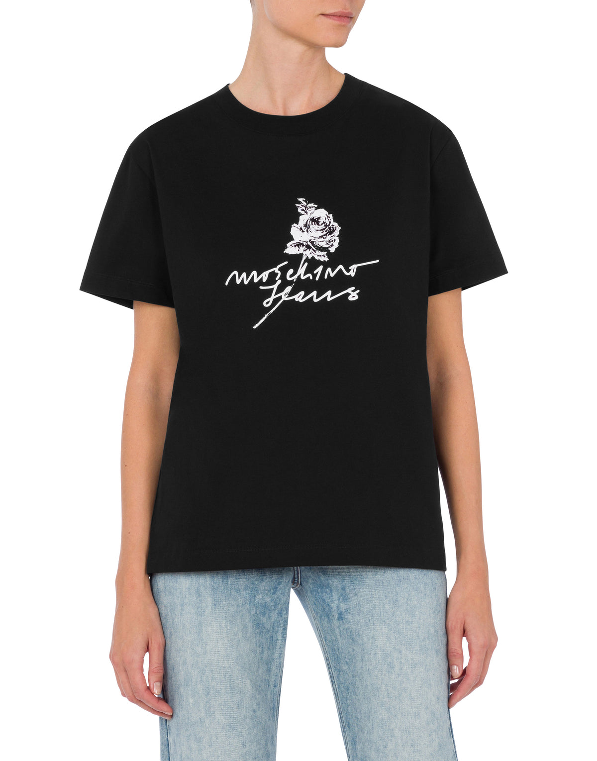 T-shirt à logo en coton - Black