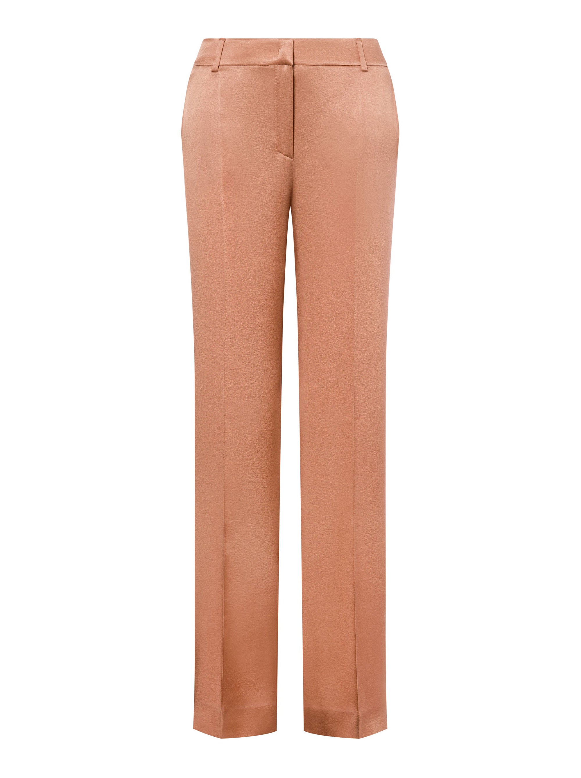 Pantalon sartorial en satin - Pink