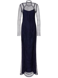 Robe longue en macramé - Blue