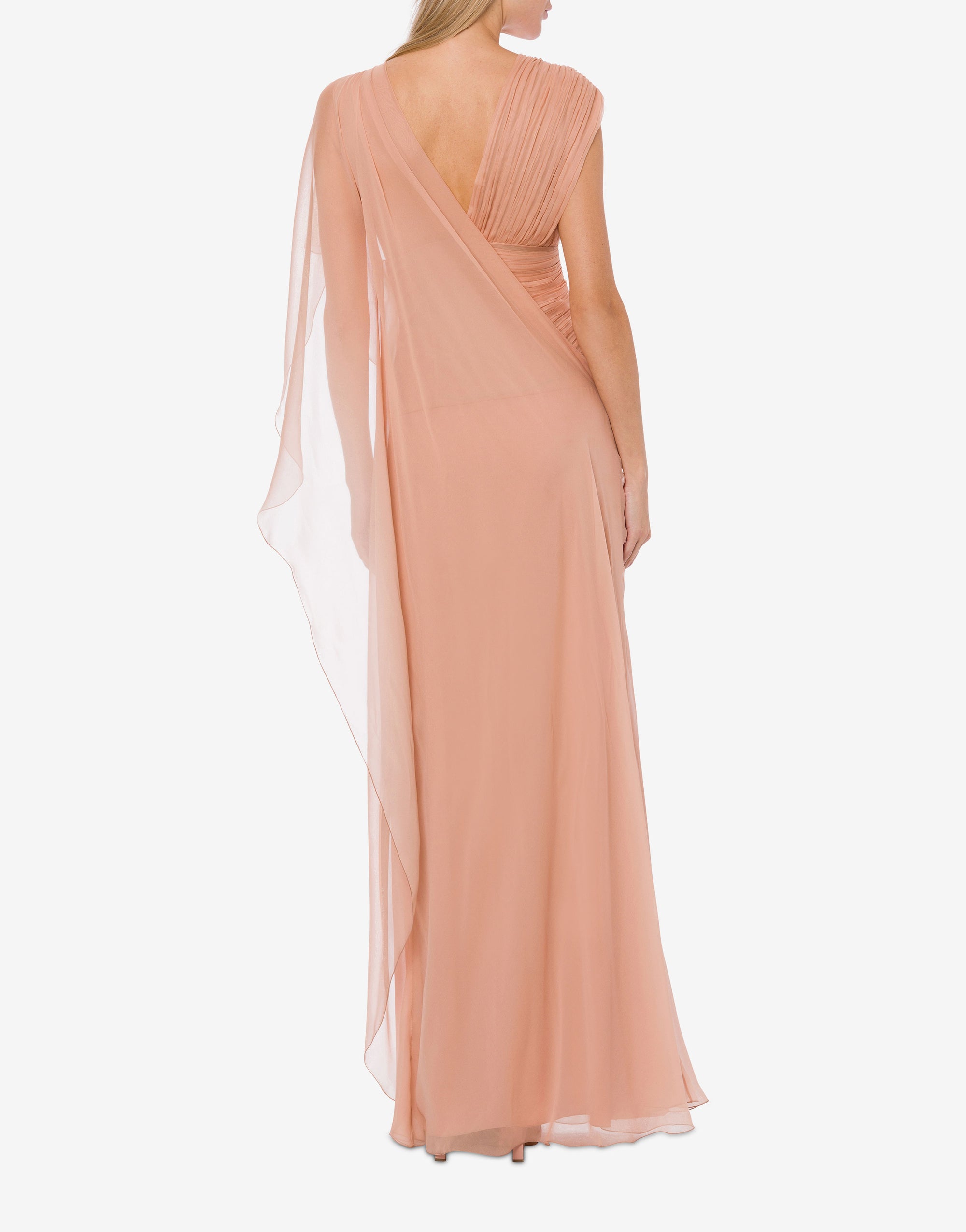 Robe longue en soie - Pink