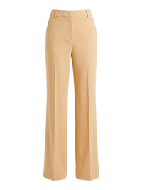 Pantalon tailleur en lin mélangé stretch - Beige