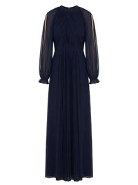 Robe longue en soie - Blue