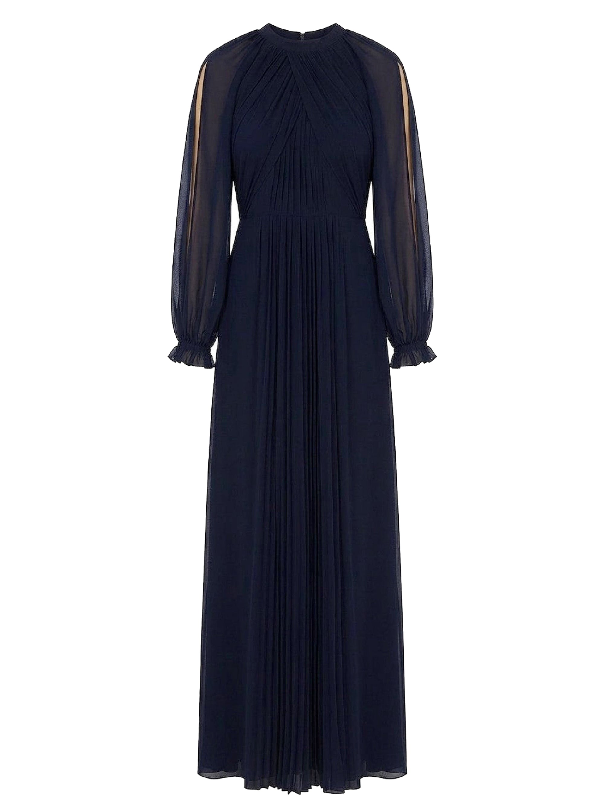 Robe longue en soie - Blue