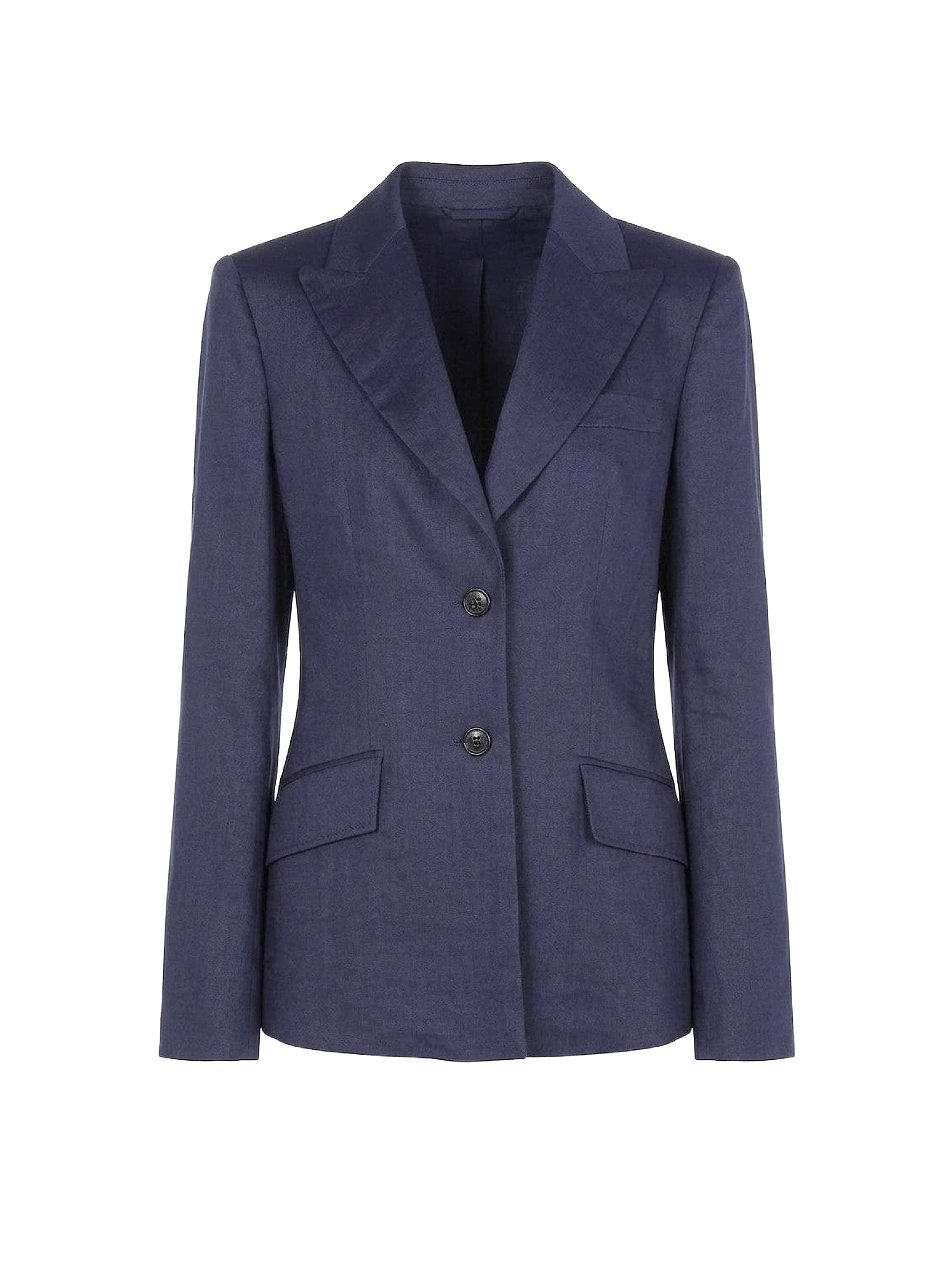 Veste en lin mélangé stretch - Blue