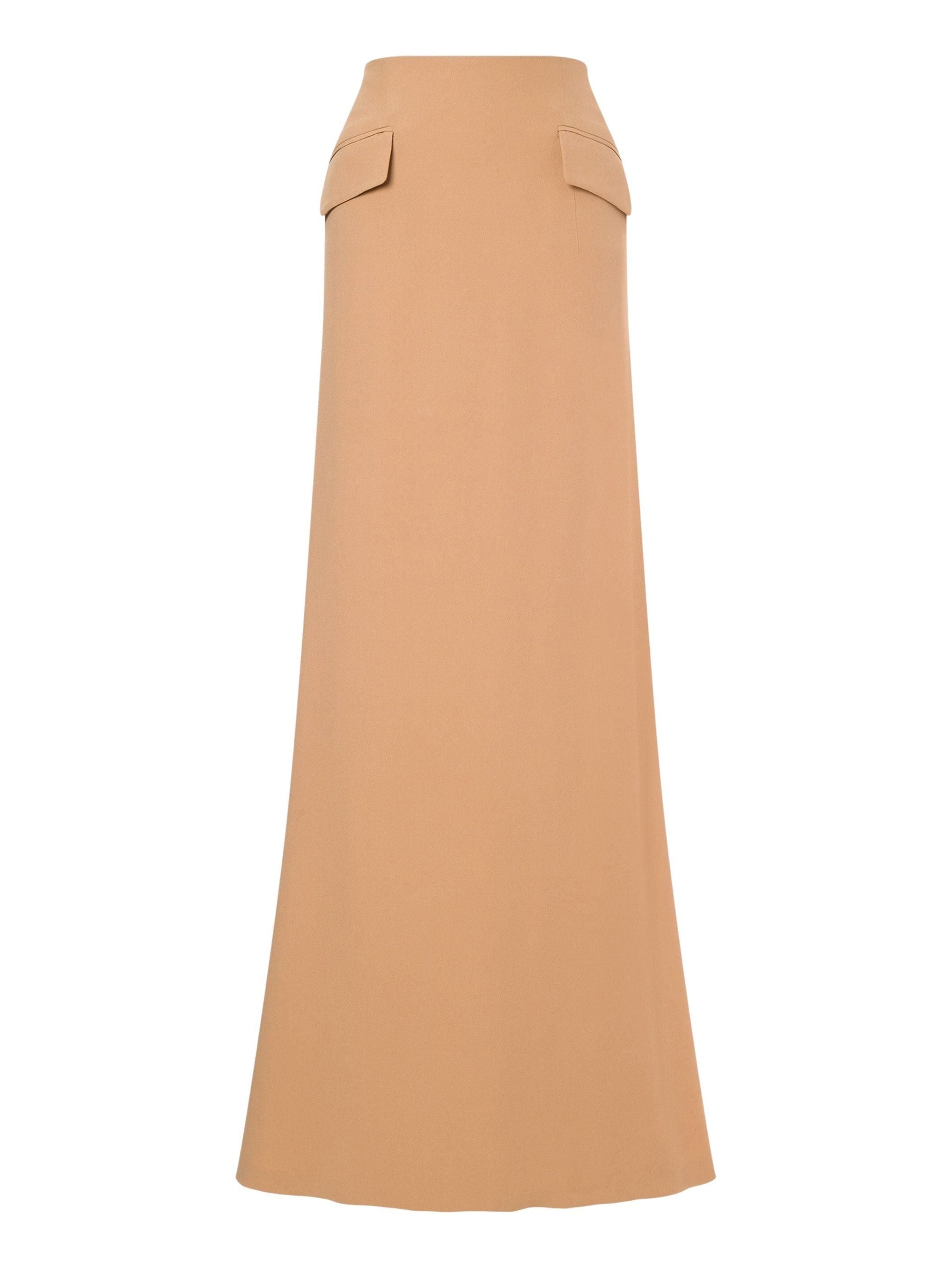 Jupe longue en satin - Fantasy Beige