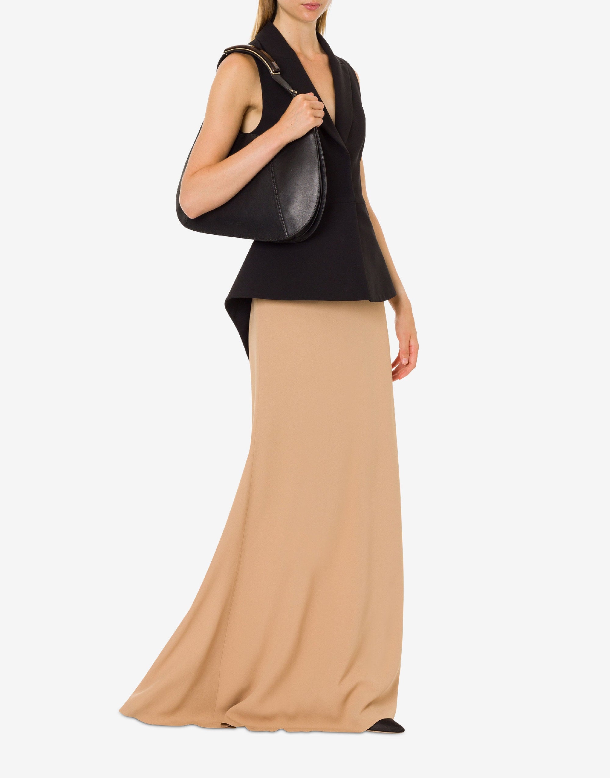 Jupe longue en satin - Fantasy Beige