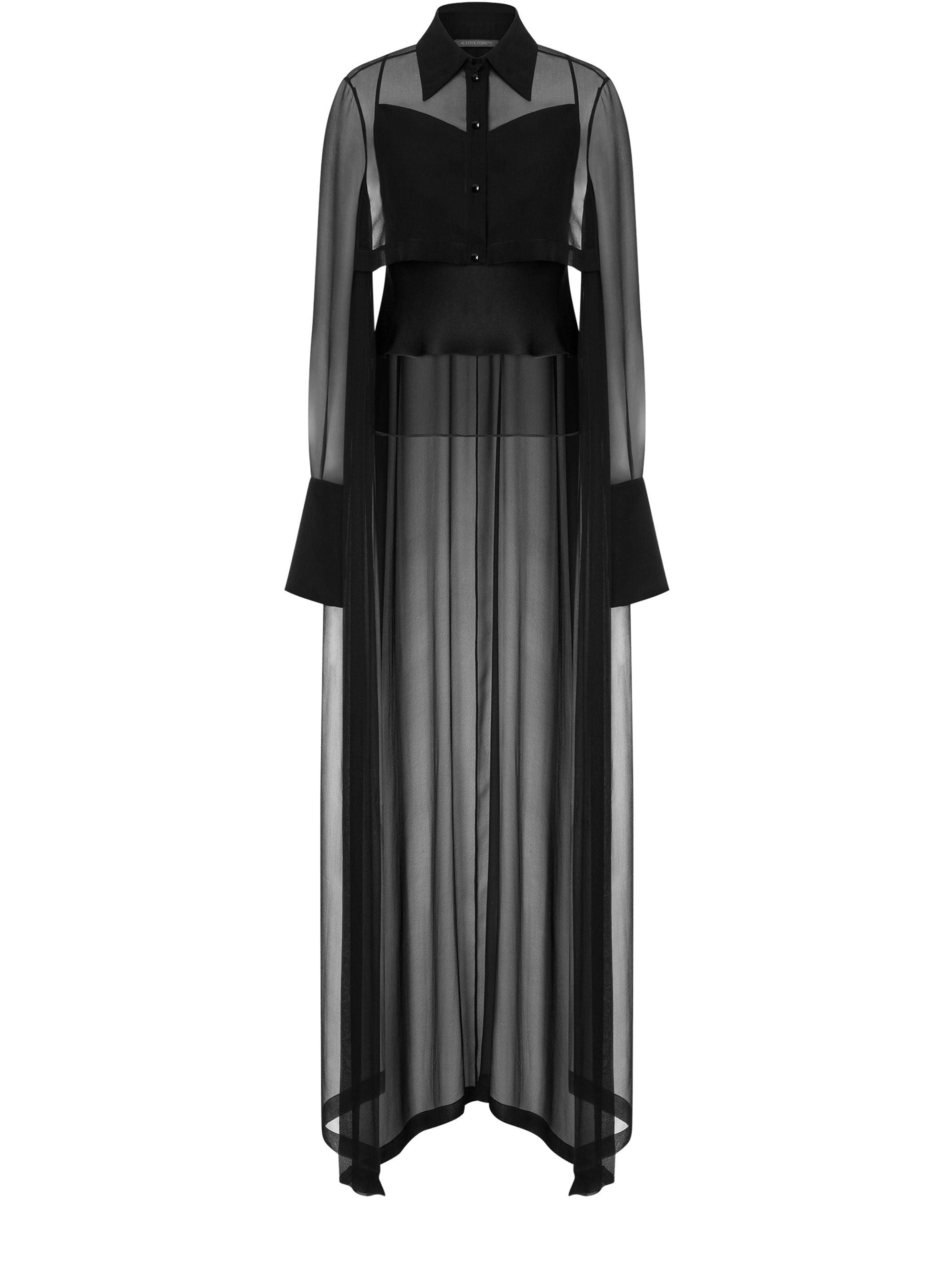Chiffon shirt - Black