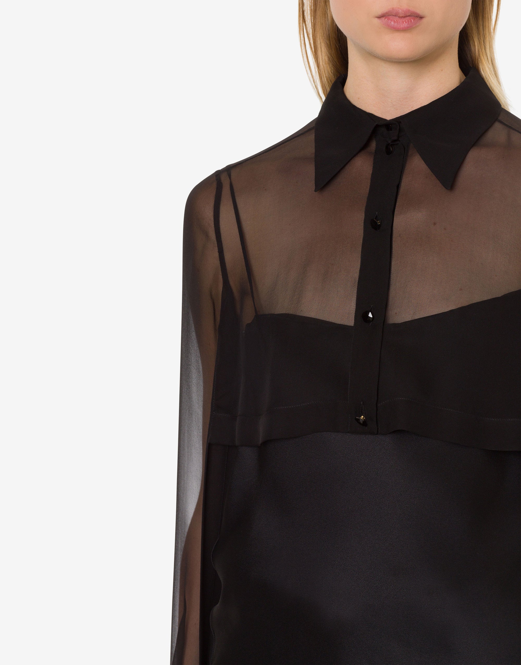 Chiffon shirt - Black
