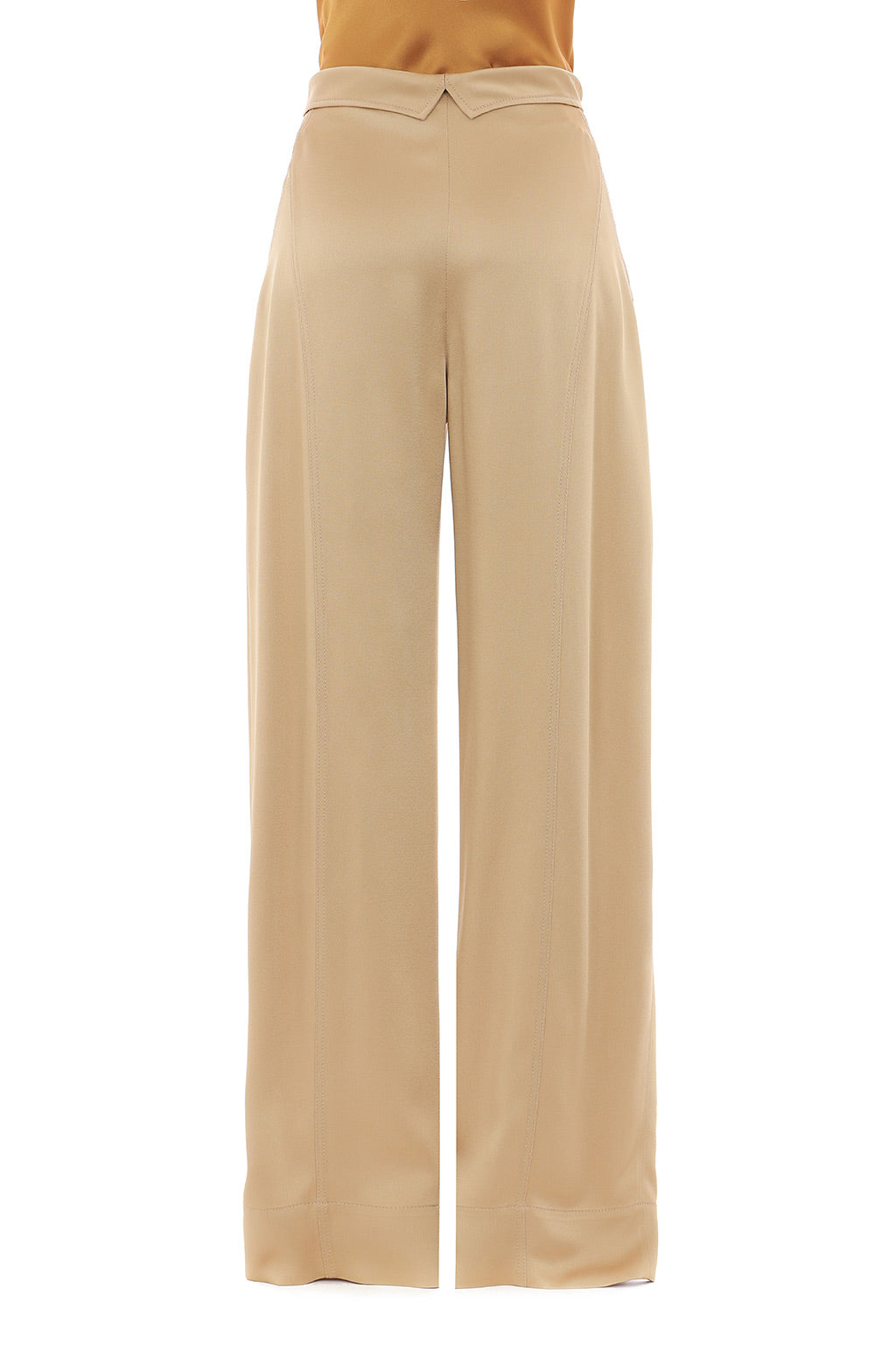Pantalon large en satin - Fantasy Beige