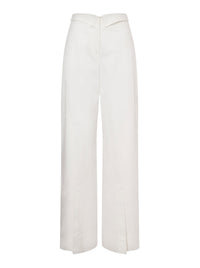 Pantalon en gabardine de coton - White