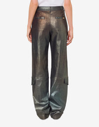 Pantalon en denim laminé et dégradé - Multicolor & Grey