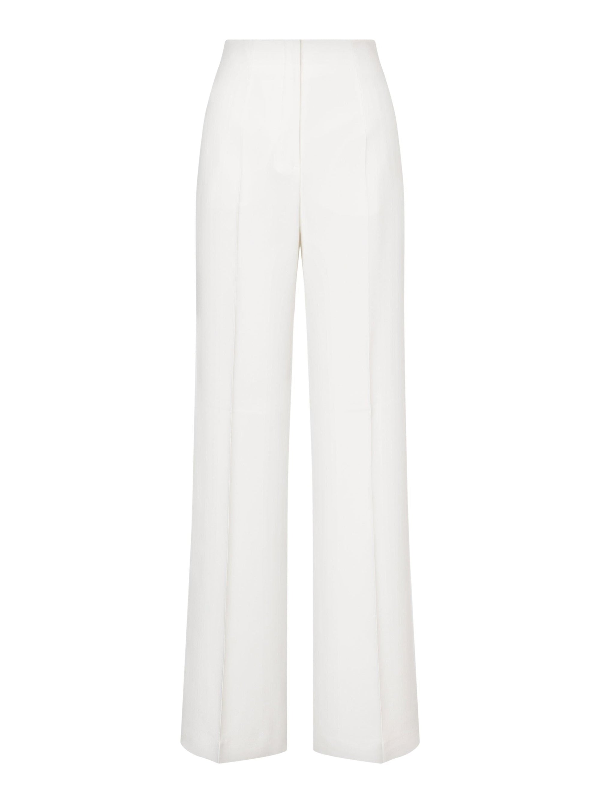 Pantalon en satin - White