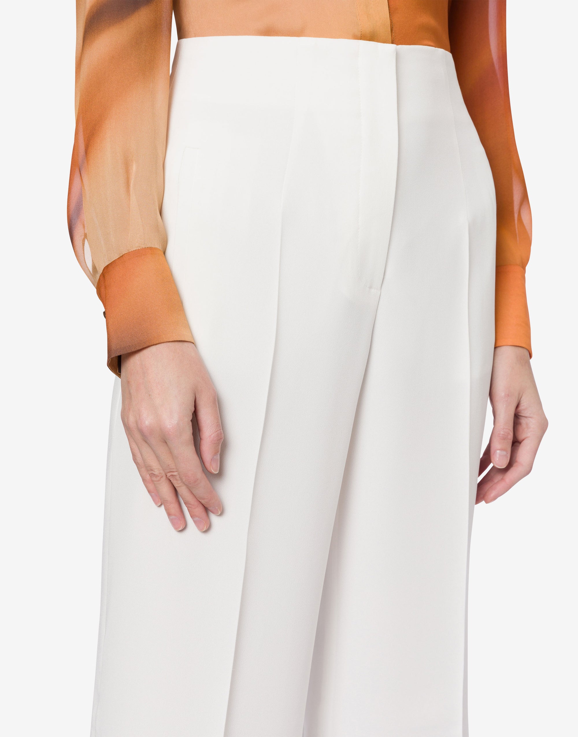 Pantalon en satin - White