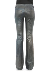 Pantalon en denim imprimé - Multicolor & Grey
