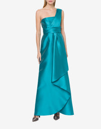 Robe longue épaules asymétriques - Blue