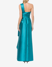 Robe longue épaules asymétriques - Blue
