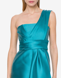 Robe longue épaules asymétriques - Blue
