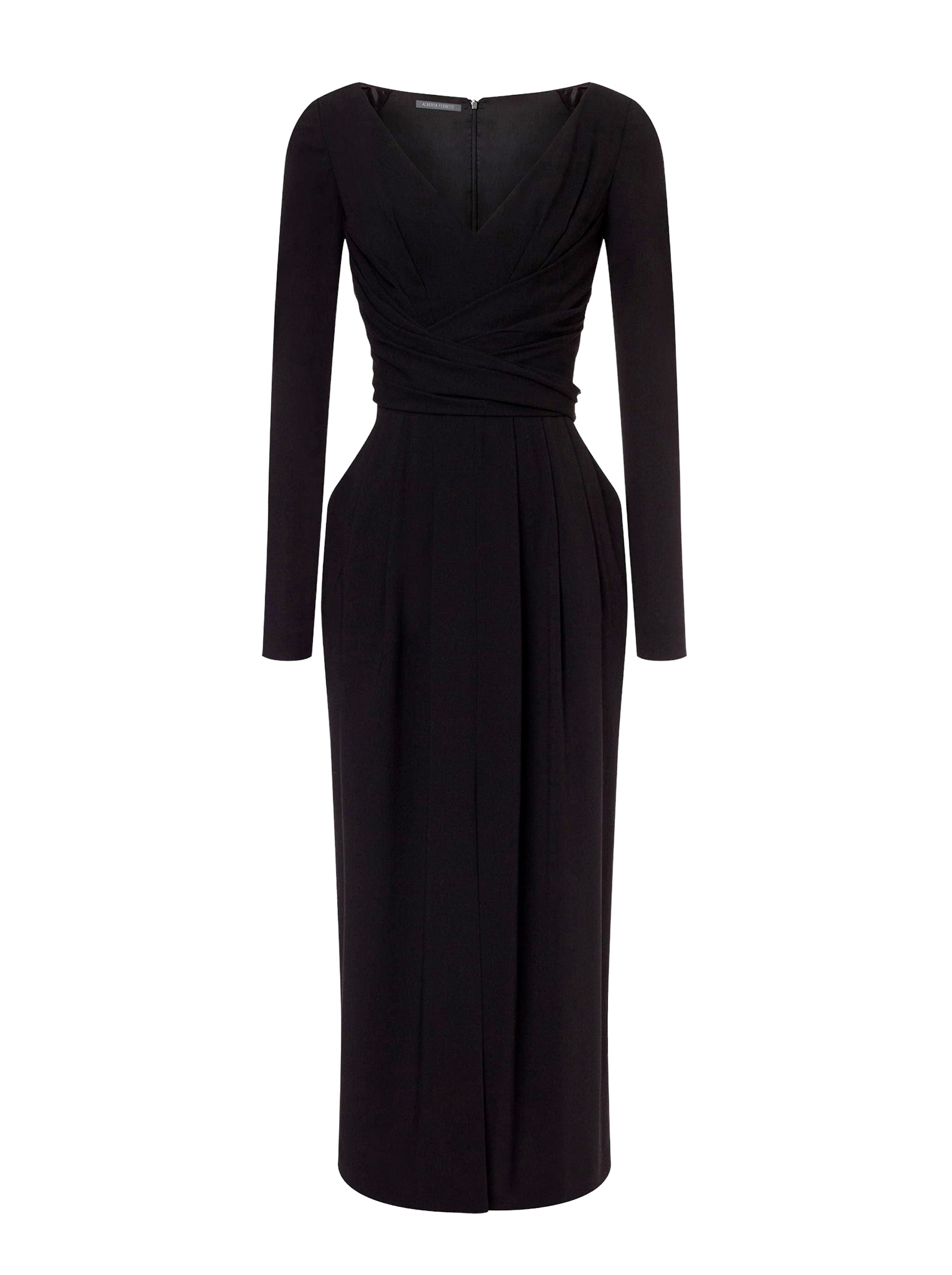 Robe midi à fente - Black