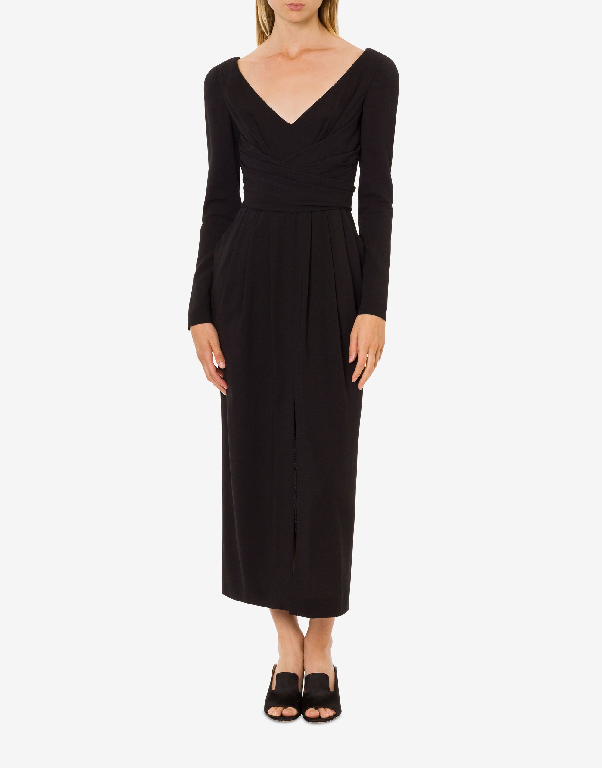 Robe midi à fente - Black