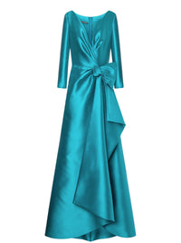 Bow long dress - Blue