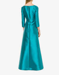 Bow long dress - Blue