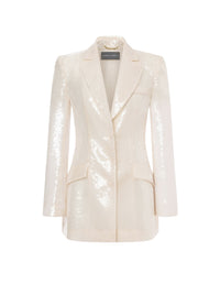 Veste brodée de sequins - Ivory