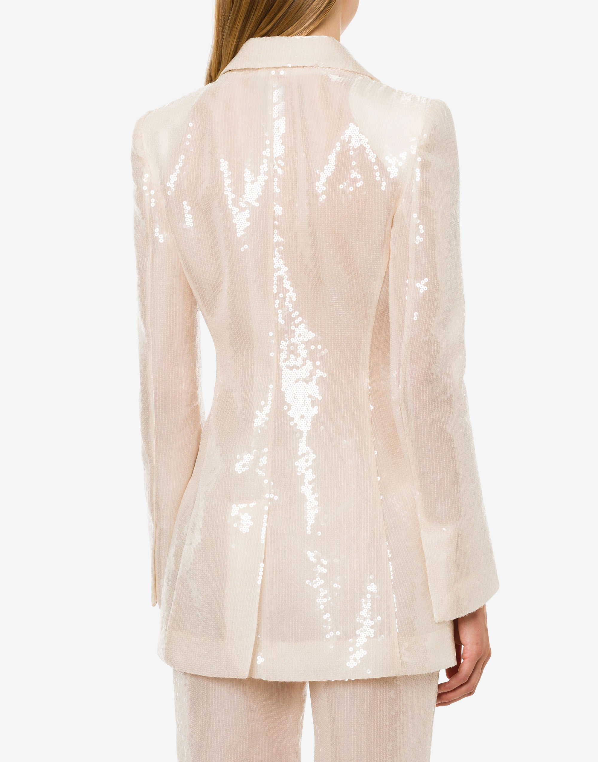Veste brodée de sequins - Ivory