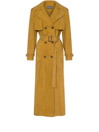 Trench-coat à double boutonnage - Brown