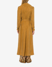 Trench-coat à double boutonnage - Brown