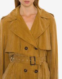 Trench-coat à double boutonnage - Brown