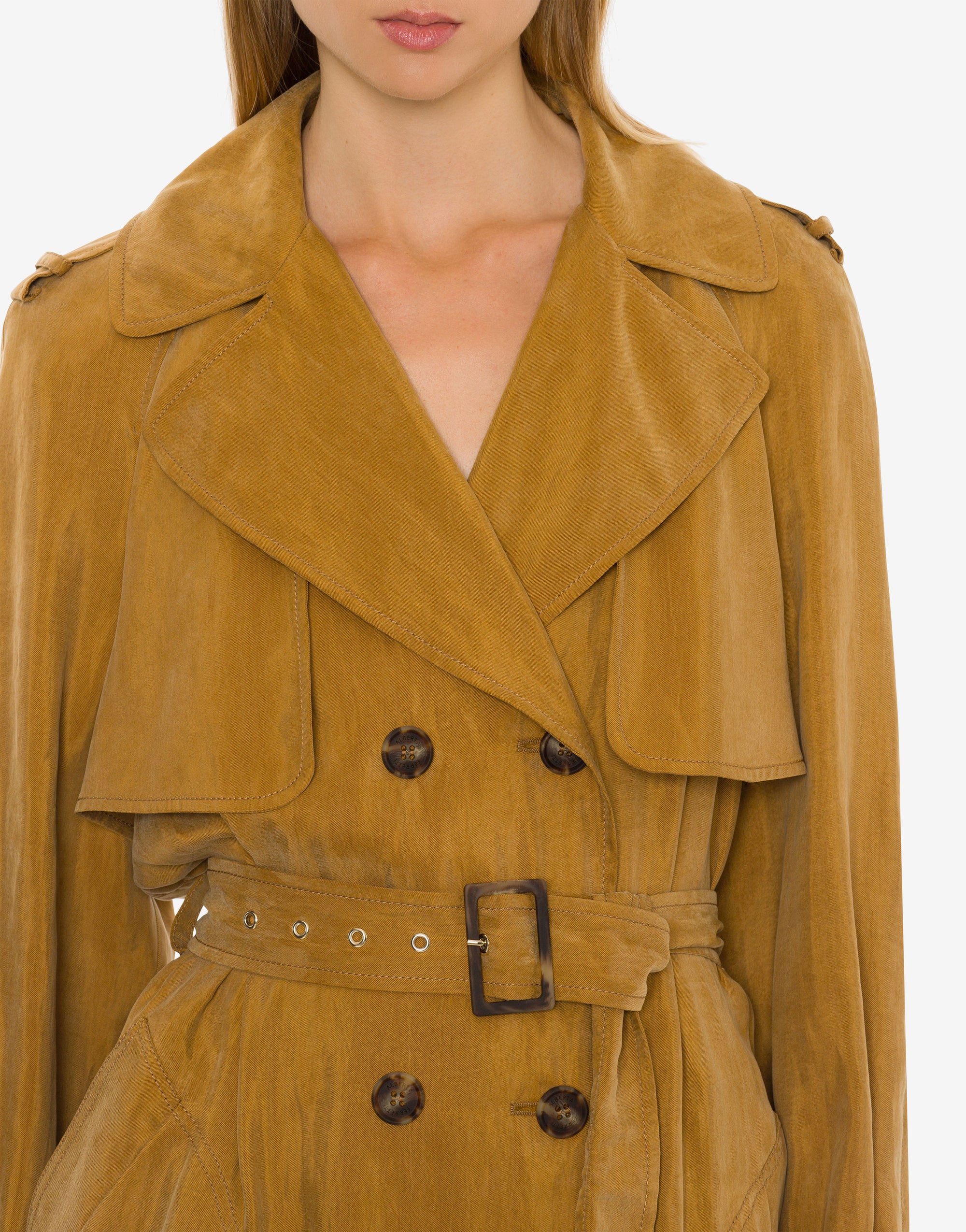 Trench-coat à double boutonnage - Brown