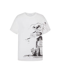 T-shirt en coton à imprimé - White