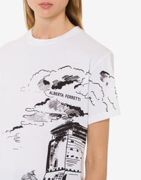 T-shirt en coton à imprimé - White