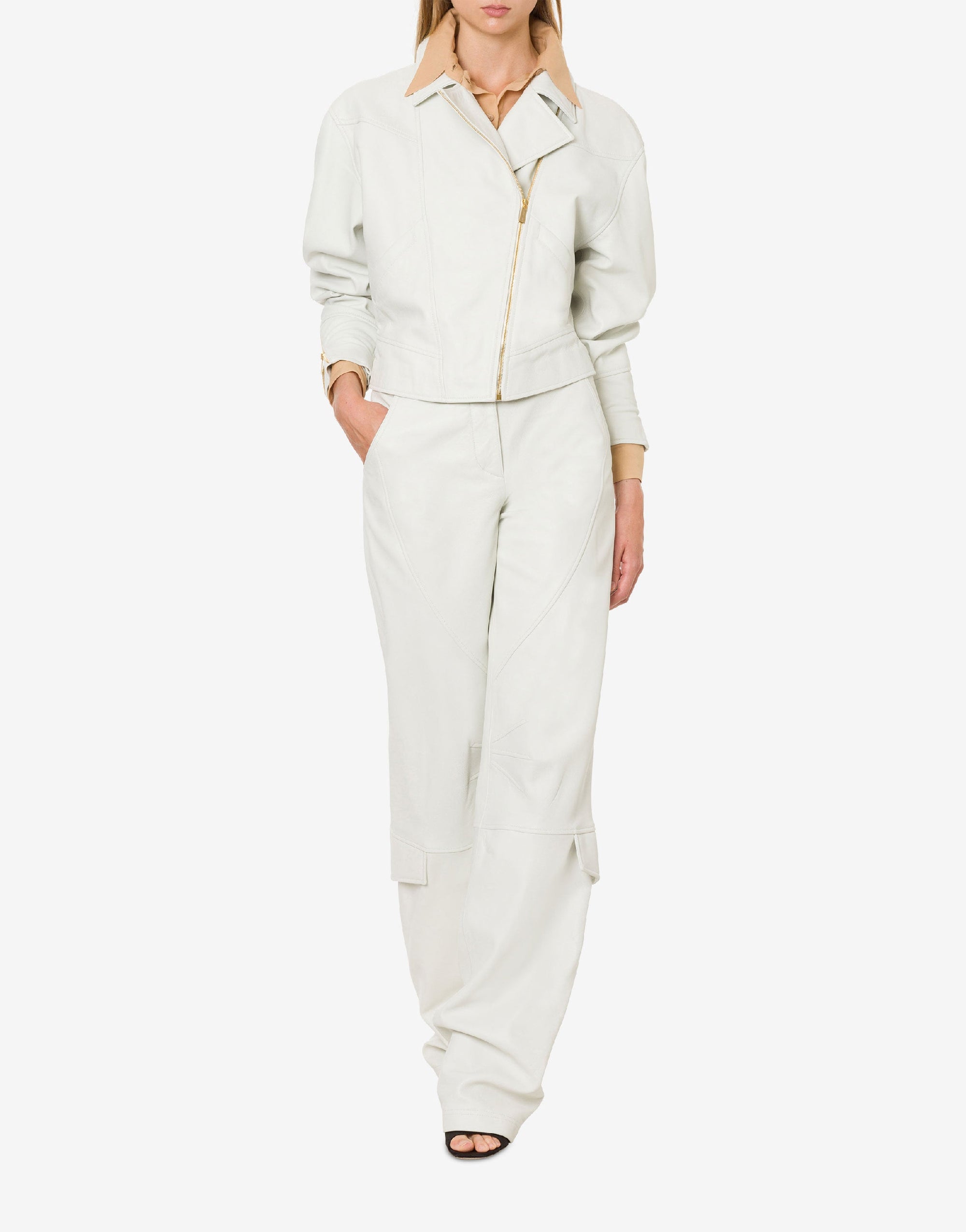 Pantalon en daim - Beige