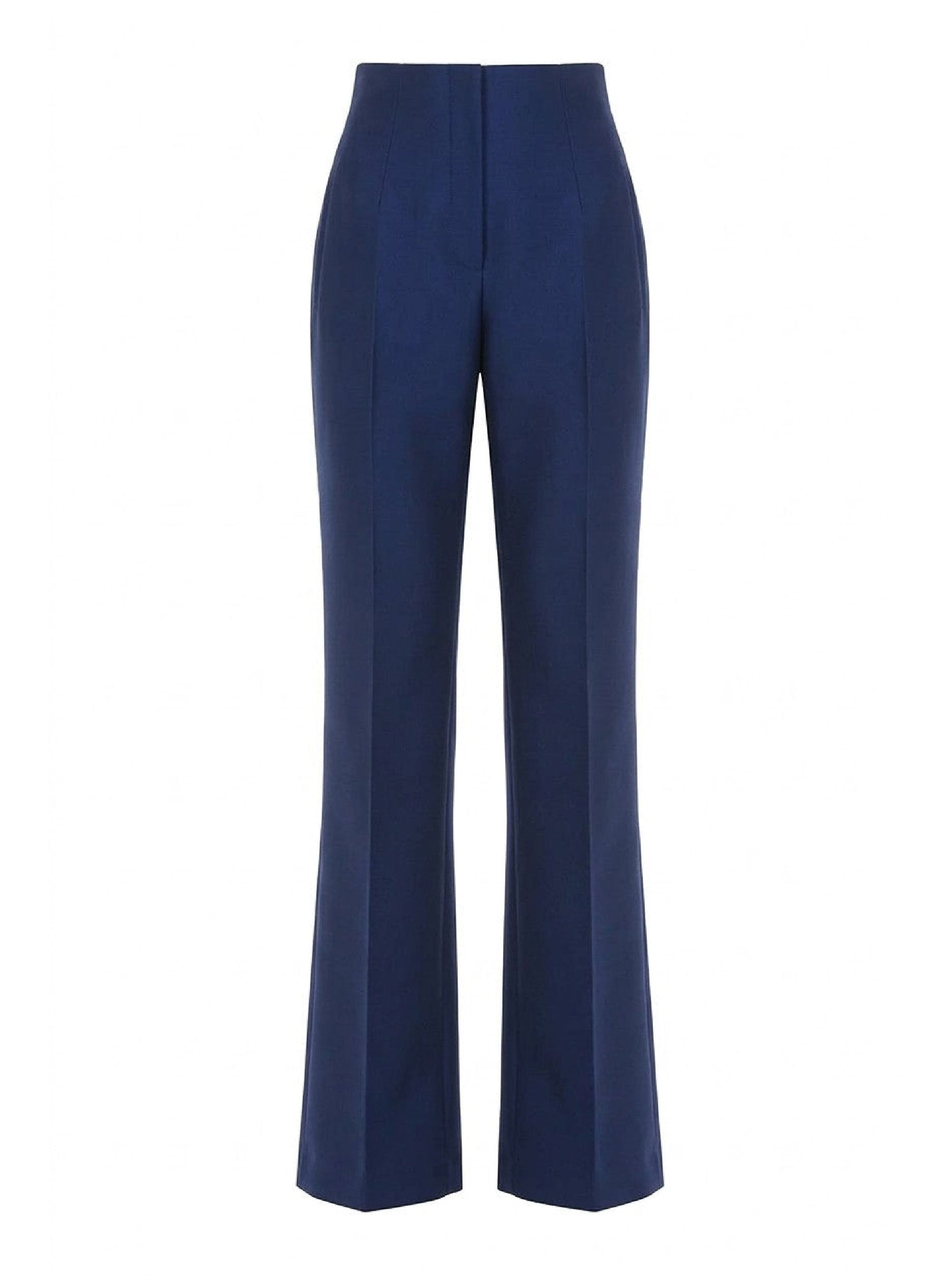Pantalon large taille haute - Blue