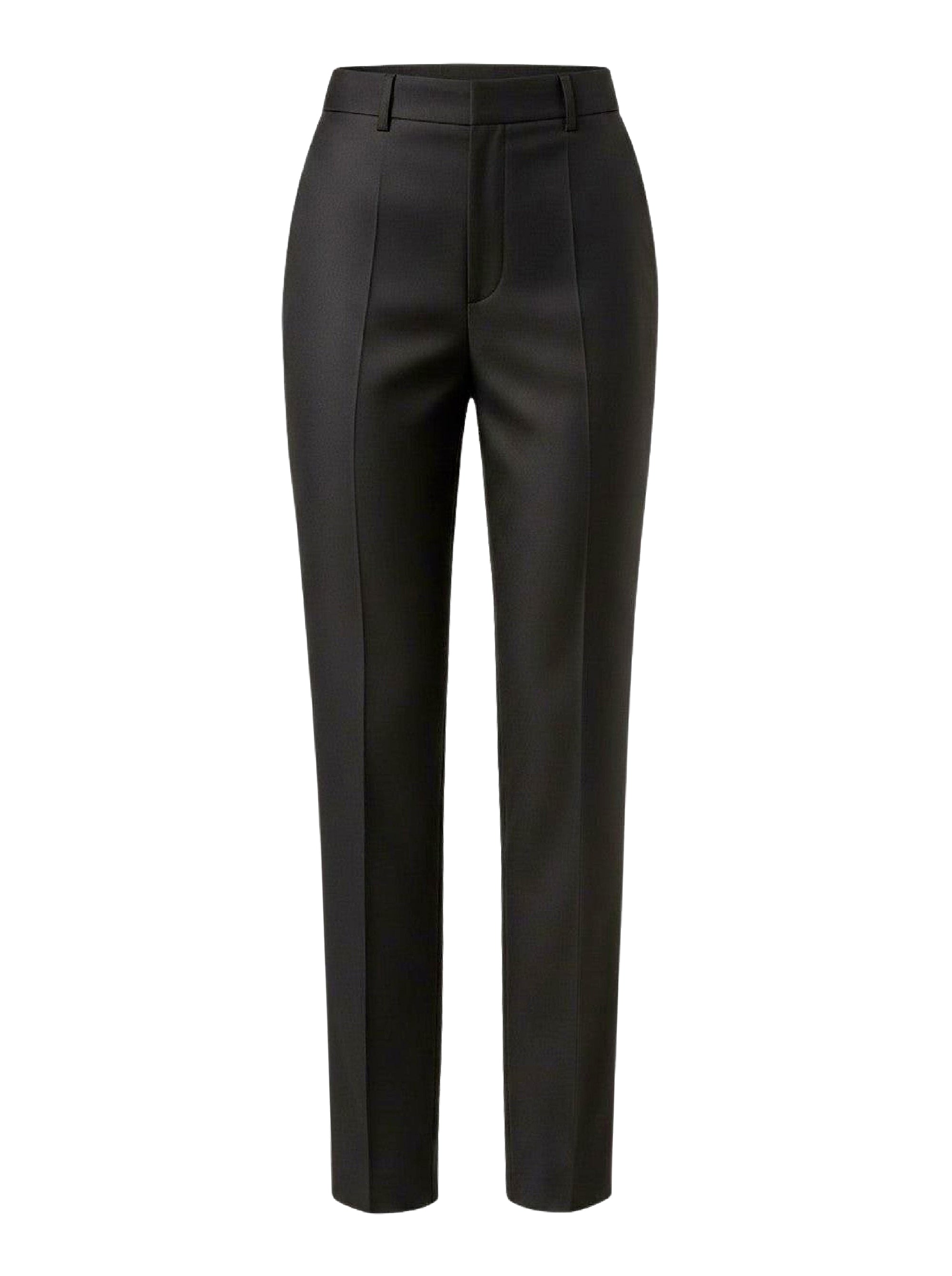 Pantalon droit en lin stretch - Black