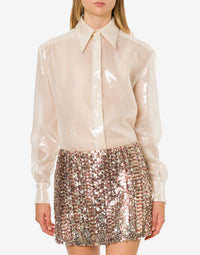 Chemise brodée de sequins - Ivory