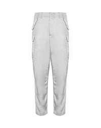 Logo Embroidery twill trousers - Grey
