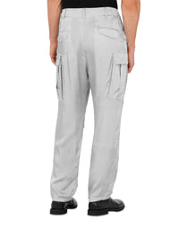 Logo Embroidery twill trousers - Grey