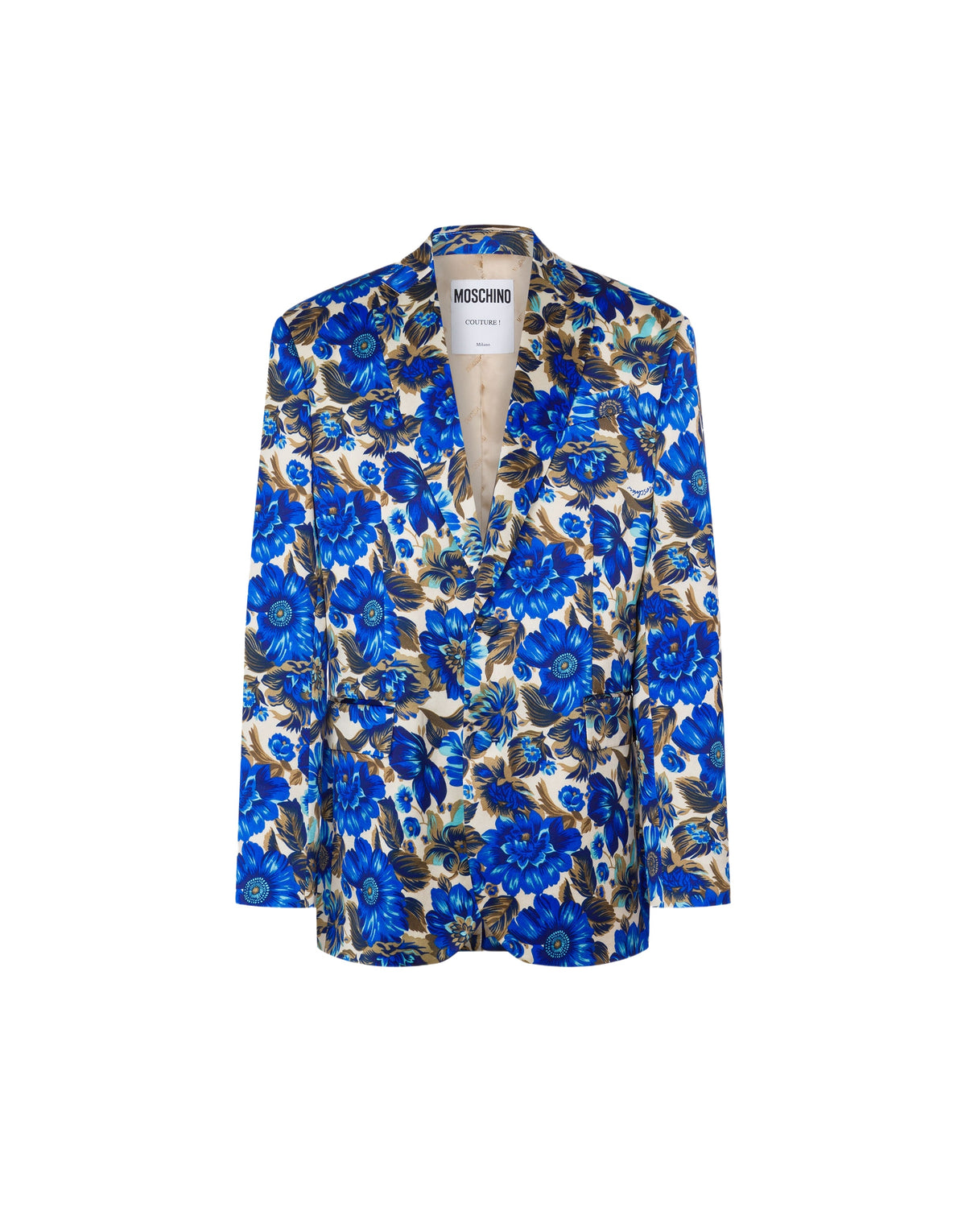 Veste simple boutonnage en coton - Blue