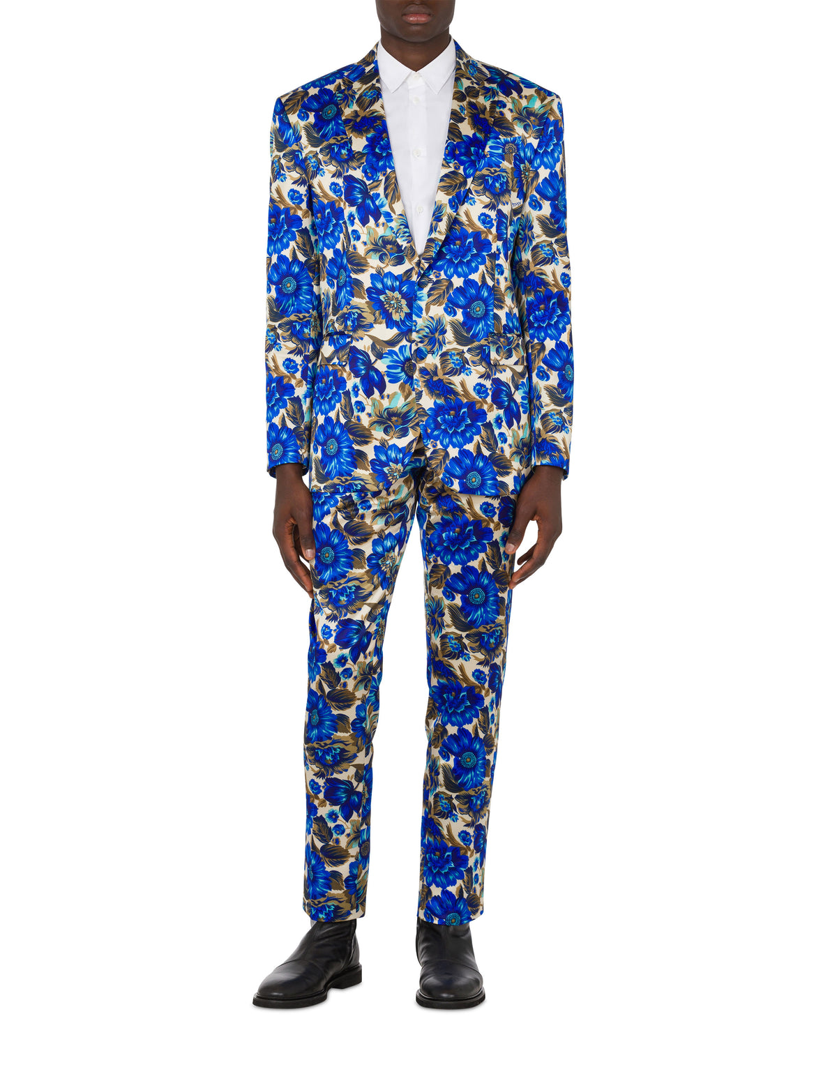 Veste simple boutonnage en coton - Blue