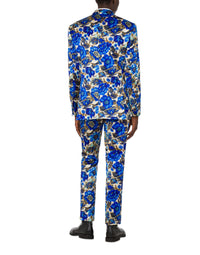 Veste simple boutonnage en coton - Blue