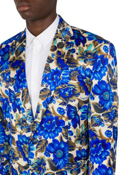 Veste simple boutonnage en coton - Blue
