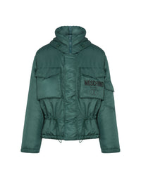 Double Smiley® technical nylon down jacket - Green