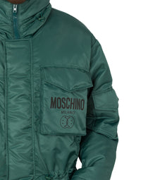Double Smiley® technical nylon down jacket - Green
